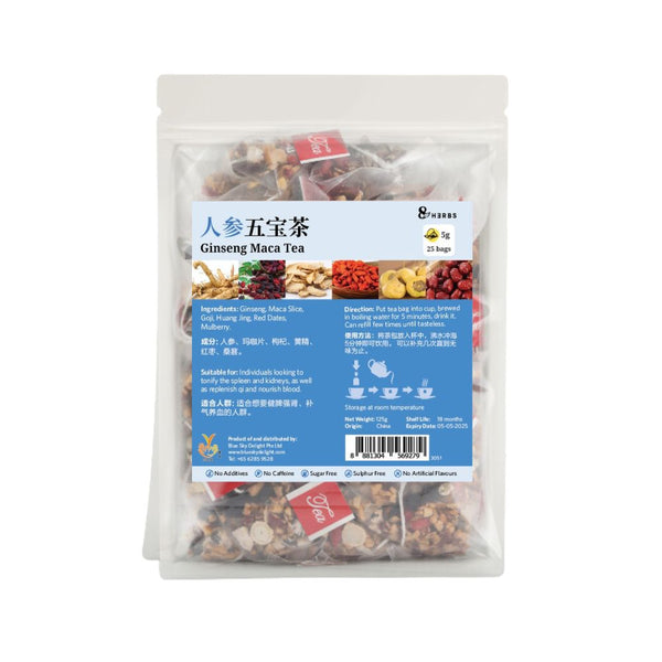 Ginseng Maca tea 125g (5g*25 Bags) 人参五宝茶