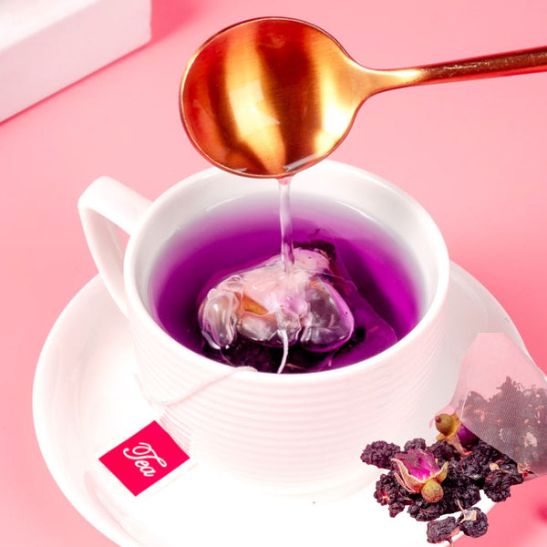 Black Goji Mulberry Rose Tea黑枸杞桑葚玫瑰茶250g (5g*25 bags)
