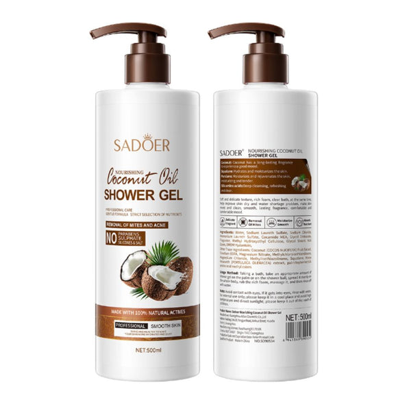 Coconut Oil Shower Gel/Body Wash 500ml 椰子沐浴露