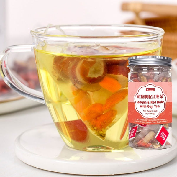 Longan & Red Date with Goji Tea  50g 桂圆枸杞红枣茶(5g x 10 bags)