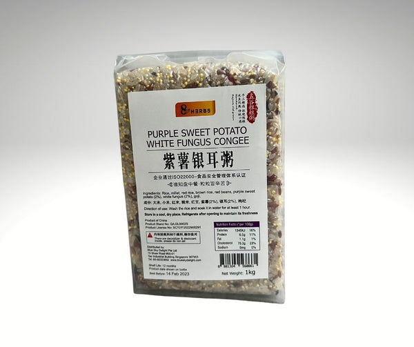 Purple sweet potato white fungus congee 500g 紫薯银耳粥
