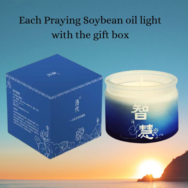 Praying Soybean oil light 24 hrs 六度祈福大豆酥油灯