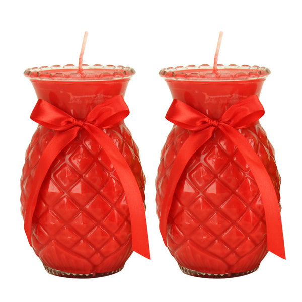 Pineapple Butter Lamp Candle 波萝酥油灯 (1 pair & 24 hrs)