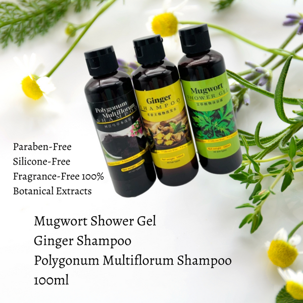 Mugwort Shower Gel/Ginger Shampoo/Polygonum Multiflorum Shampoo 100ml