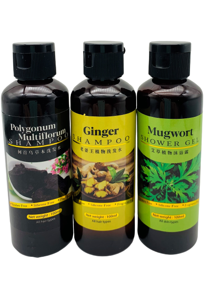 Mugwort Shower Gel/Ginger Shampoo/Polygonum Multiflorum Shampoo 100ml